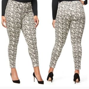Good American Womens Jeans Good Legs Snake Print High Rise Skinny Pants Size 12